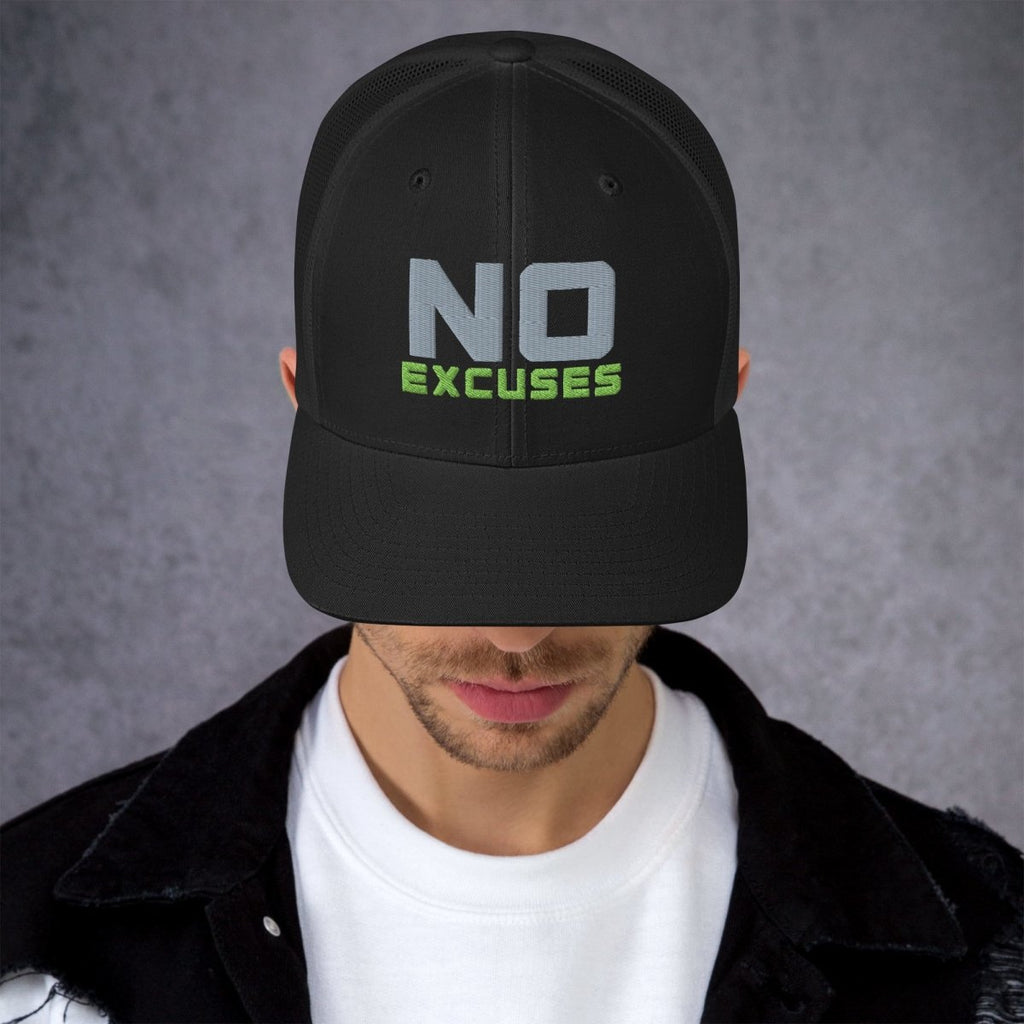 No Excuses Hat – Motivational Gym Cap for Athletes - OuSfian