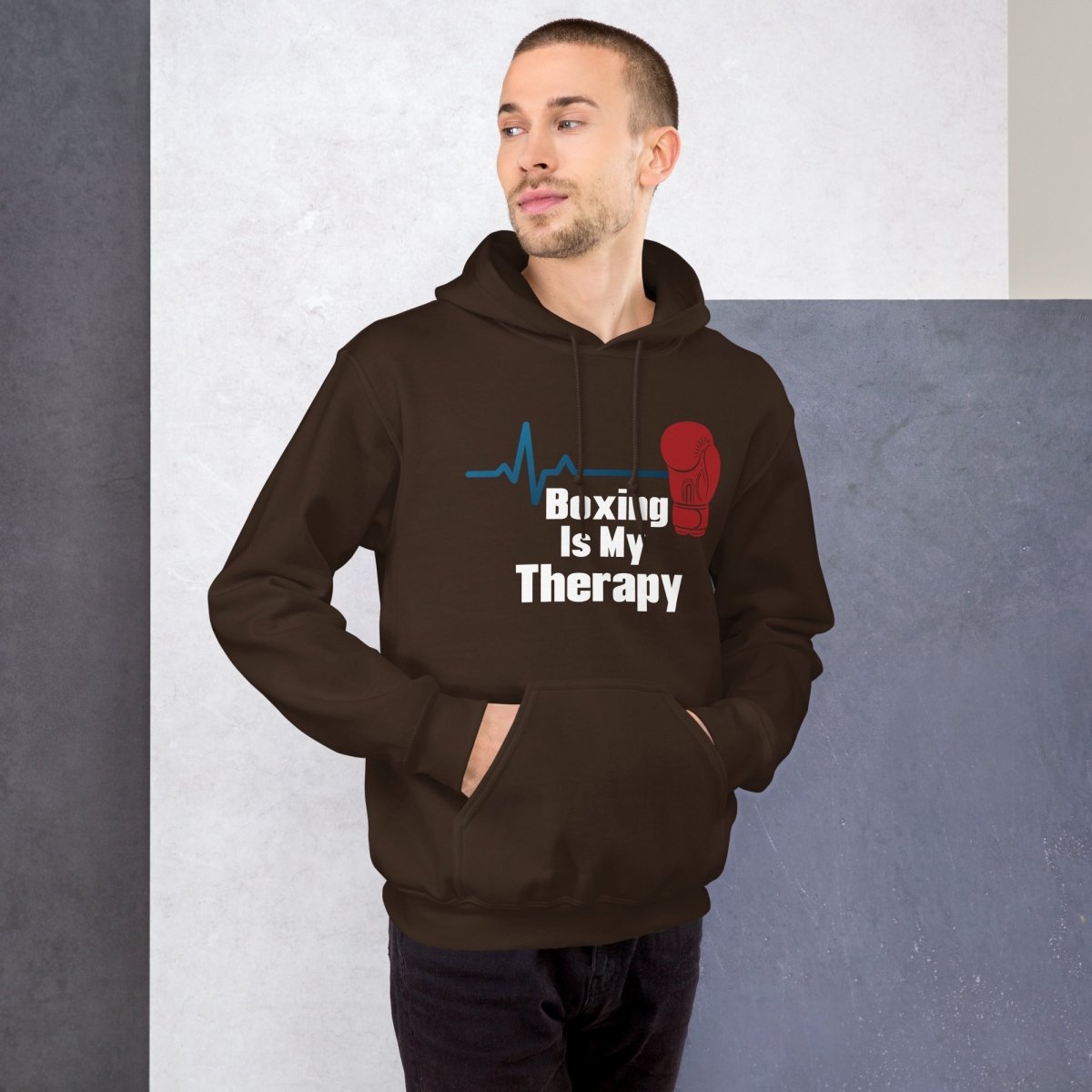 Boxing Is My Therapy Hoodie – Boxer Gift Sweatshirt - OuSfian