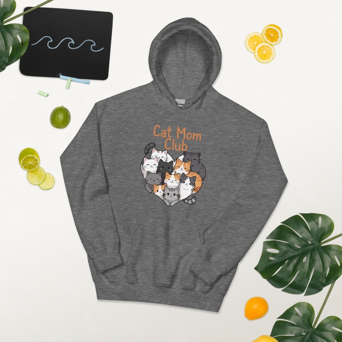 Cat Mom Club Hoodie – Cute Cat Lover Sweatshirt for Women - OuSfian