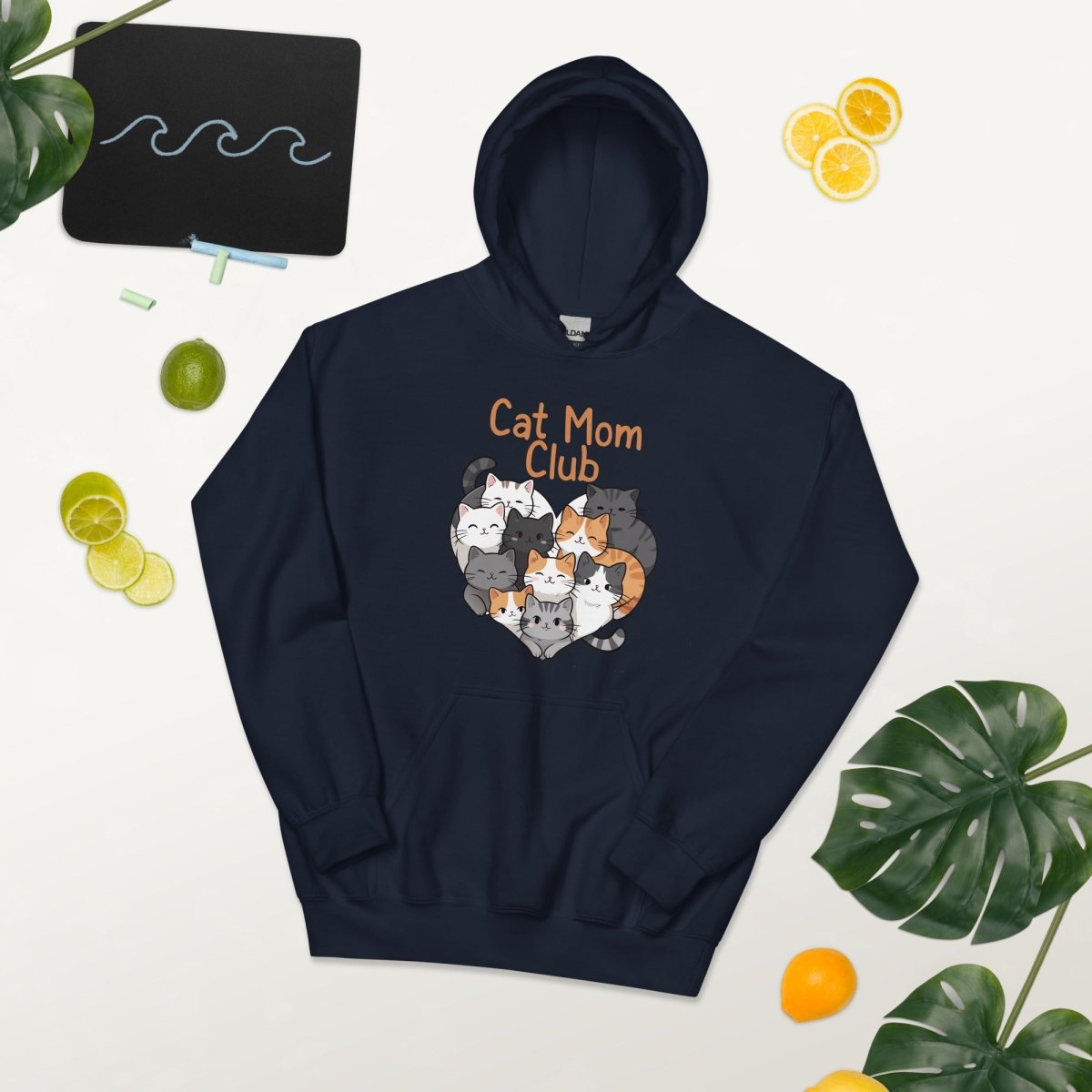 Cat Mom Club Hoodie – Cute Cat Lover Sweatshirt for Women - OuSfian