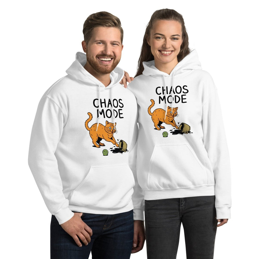 Chaos Mode Cat Hoodie – Funny Naughty Cat Sweatshirt for Cat Lovers - OuSfian