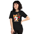 Tiny But Mighty Boxing Cat Unisex T-Shirt – Cute Fighter Kitten Graphic Tee - OuSfian