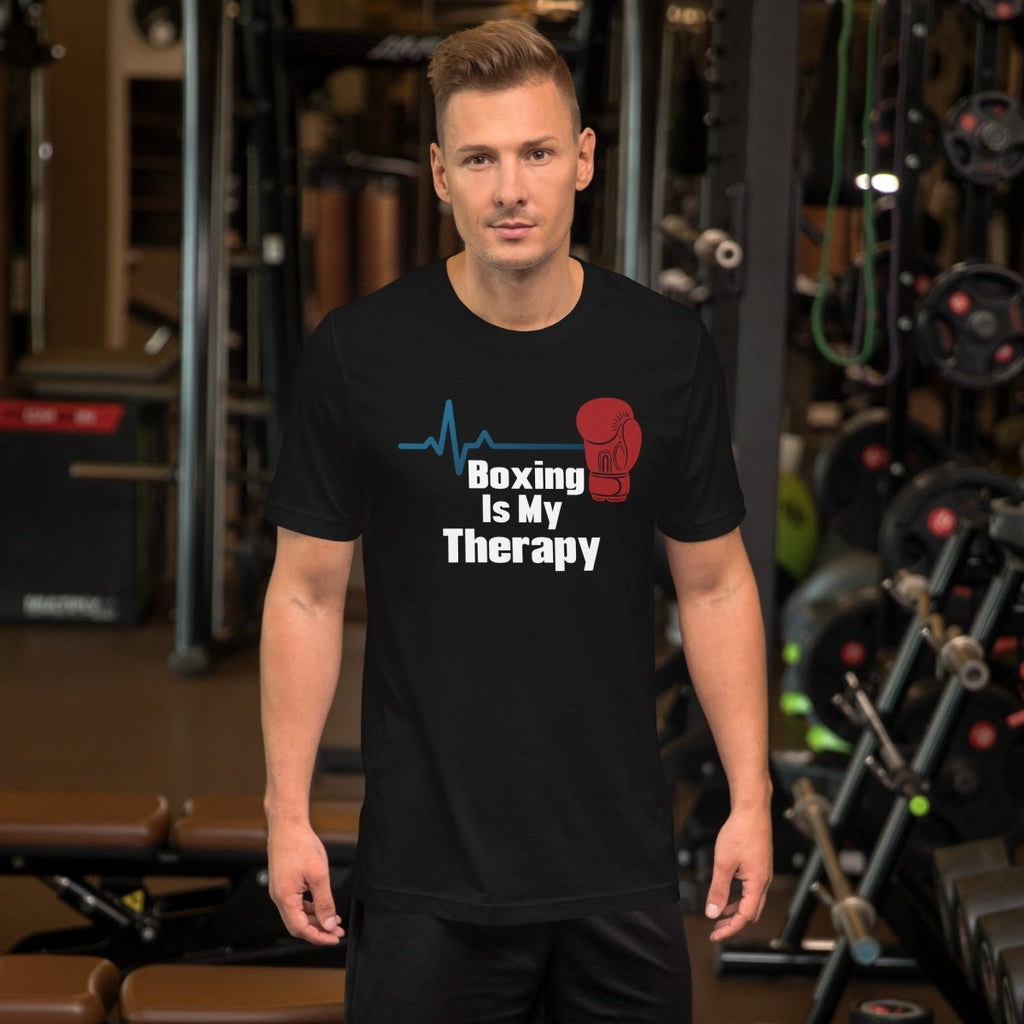 Boxing Is My Therapy T-Shirt – Boxer Gift Tee - OuSfian