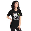 Cat Mom Life T-Shirt – Cute Cat Lover Heart Graphic Tee for Women - OuSfian