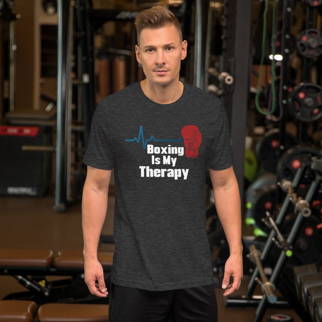 Boxing Is My Therapy T-Shirt – Boxer Gift Tee - OuSfian