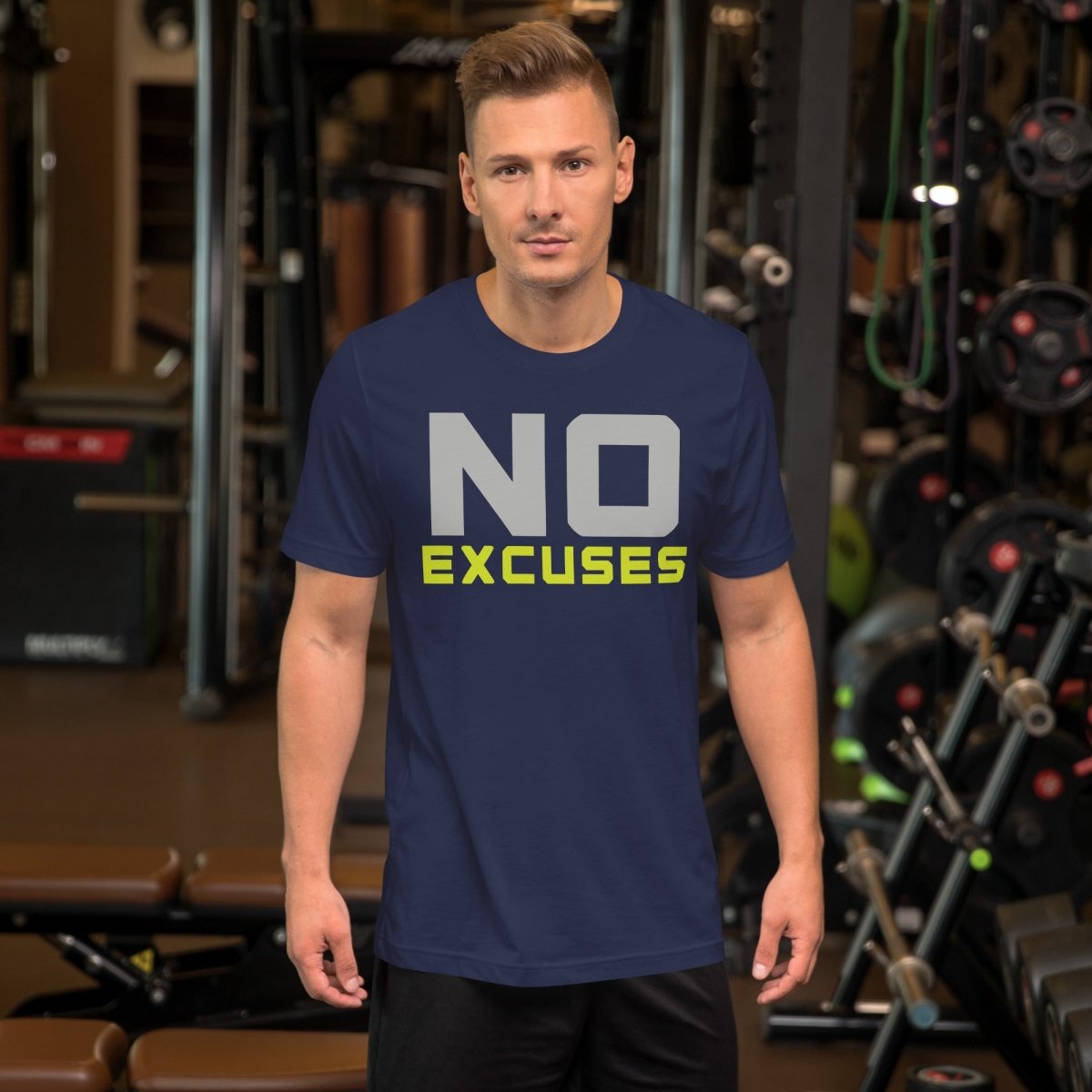 No Excuses Gym T-Shirt – Bold Motivational Tee - OuSfian