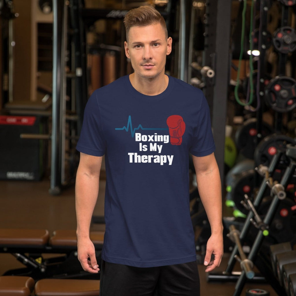 Boxing Is My Therapy T-Shirt – Boxer Gift Tee - OuSfian