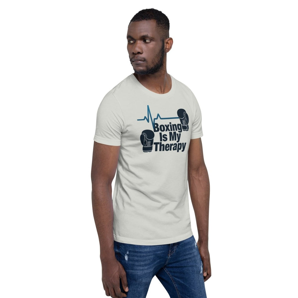 Boxing Is My Therapy Unisex T-shirt – Fighter Mindset Gym Motivation Tee - OuSfian
