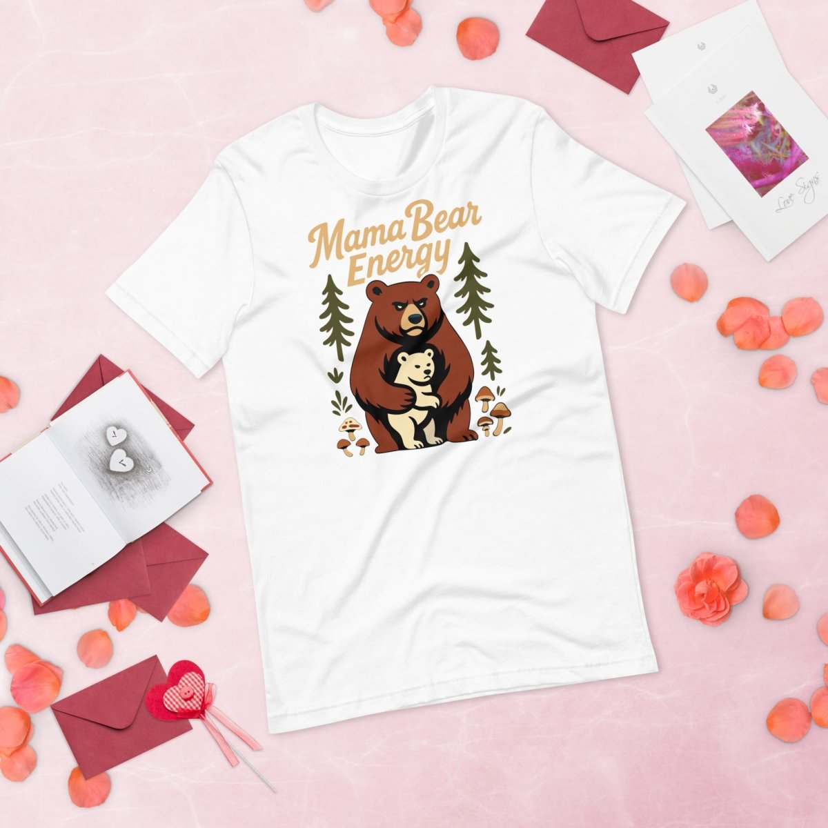 Mama Bear Energy T-Shirt – Strong Mom Bear Cute Motherhood Graphic Tee - OuSfian