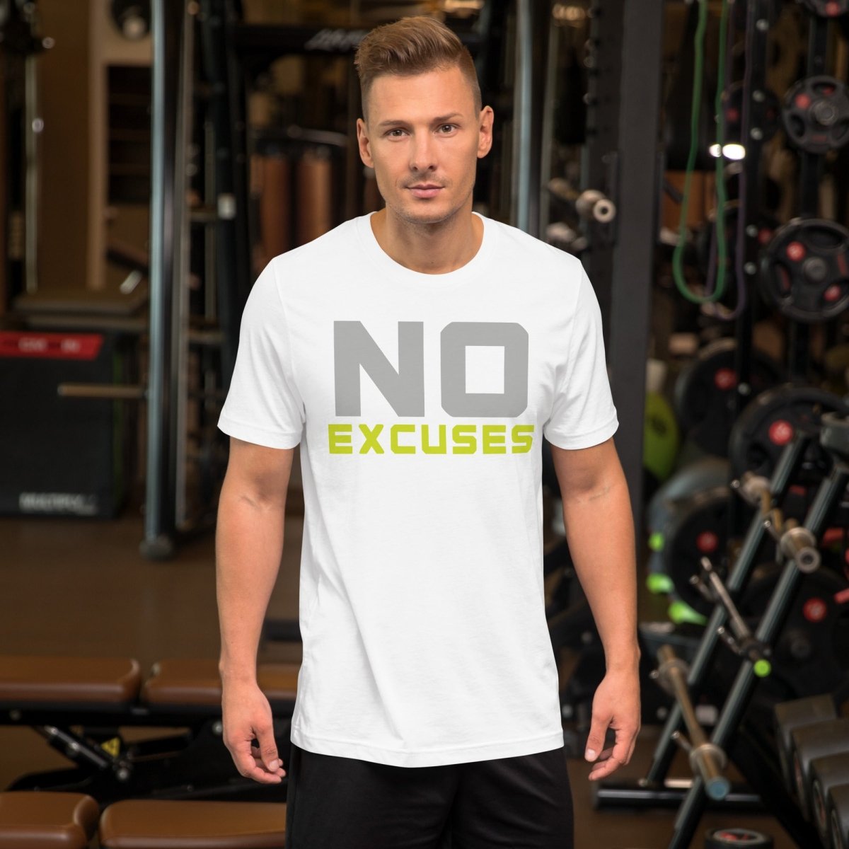 No Excuses Gym T-Shirt – Bold Motivational Tee - OuSfian